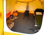 Печка для палатки: конструкции и установка